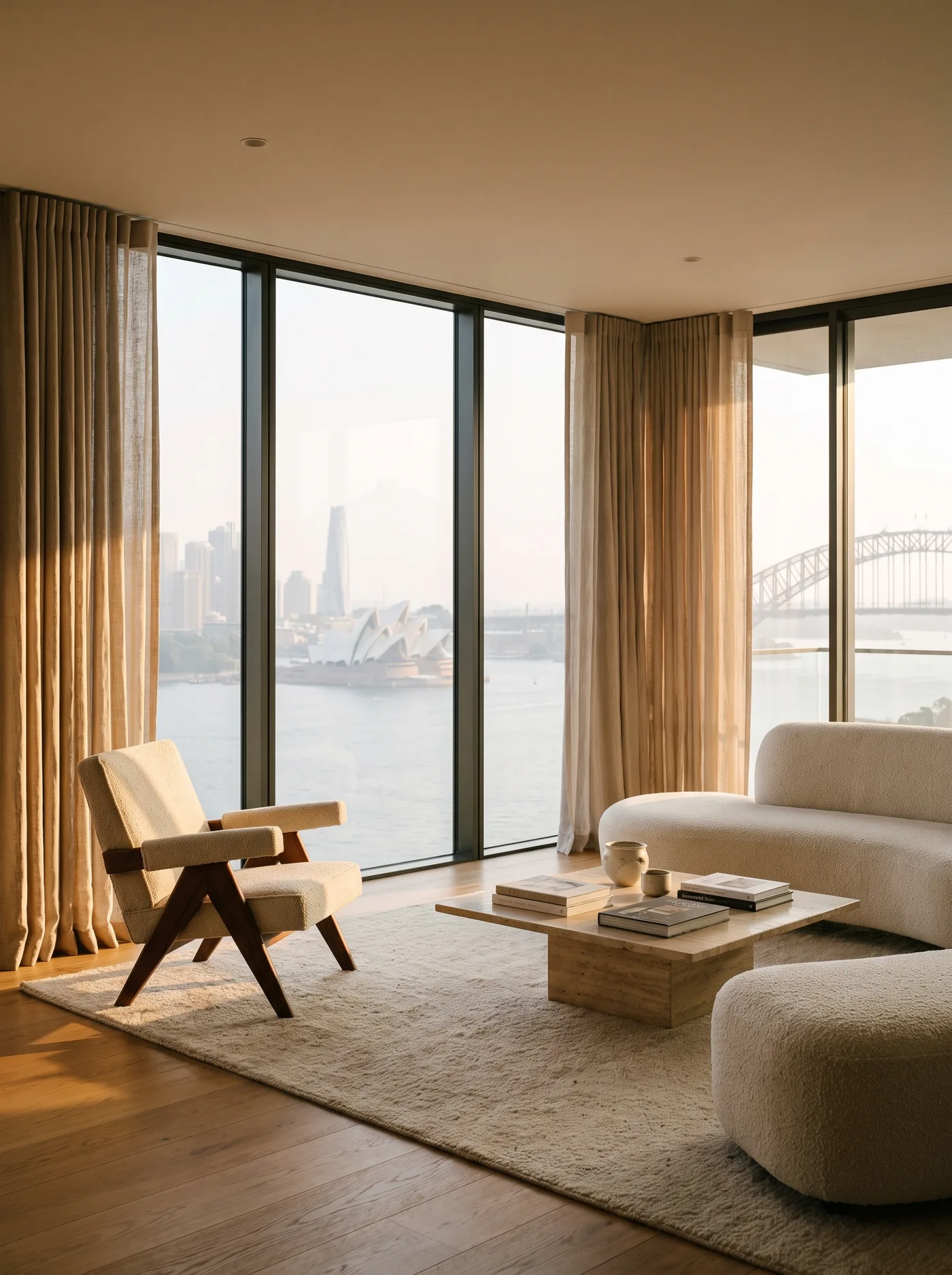 A generated Sydney residential environment furnished with Living Edge pieces